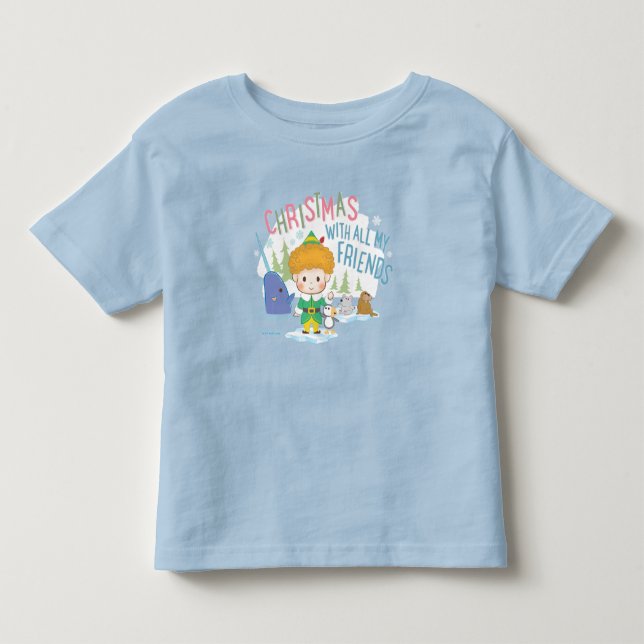 Camiseta De Bebé Buddy the Elf Christmas With All My Friends (Anverso)