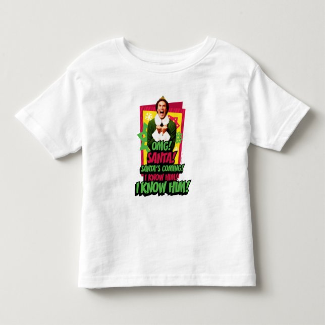 Camiseta De Bebé Buddy the Elf | ¡Dios mío! ¡Santa! (Anverso)