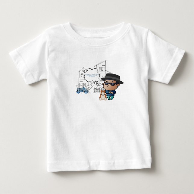Camiseta De Bebé Buddy un niño y su perro T-Shirt (Anverso)