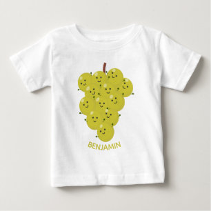 Camiseta De Bebé Buen ilustracion de uvas personalizados