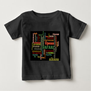 Camiseta De Bebé Buen Viaje Italiano Irlandés Safari Japonés