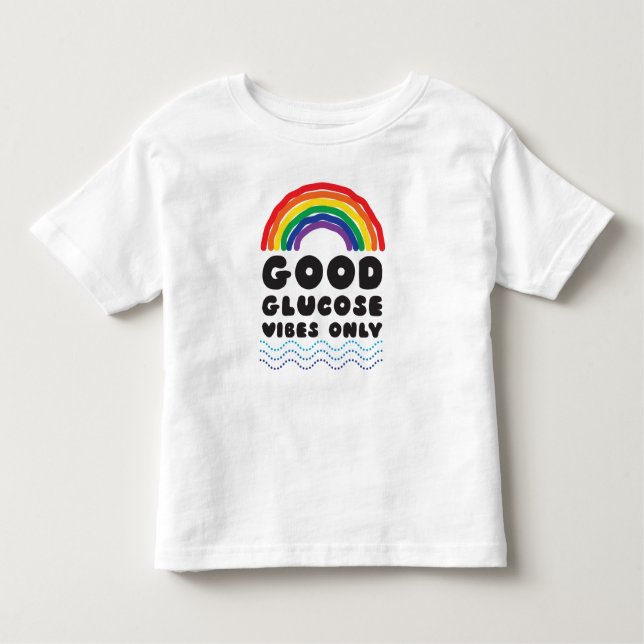 Camiseta De Bebé Buena glucosa (arco iris) (Anverso)