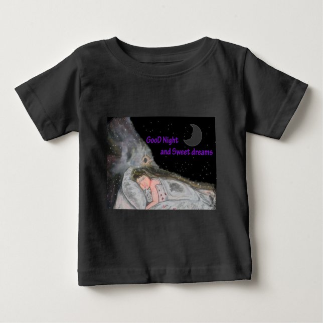 Camiseta De Bebé Buenas noches (Anverso)