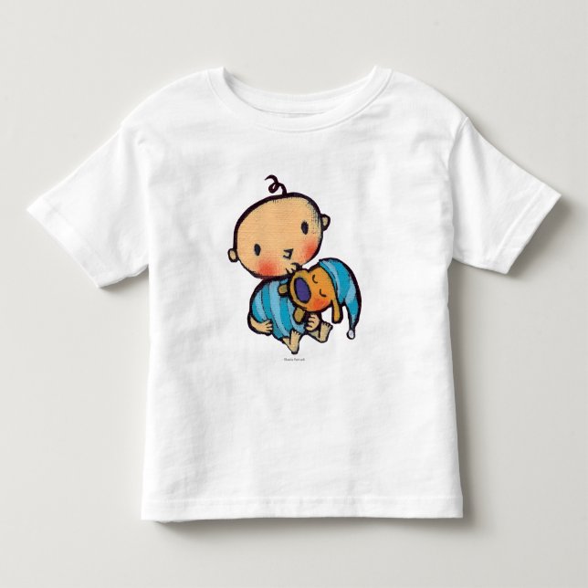 Camiseta De Bebé Buenas noches perrito adorable de los besos en (Anverso)