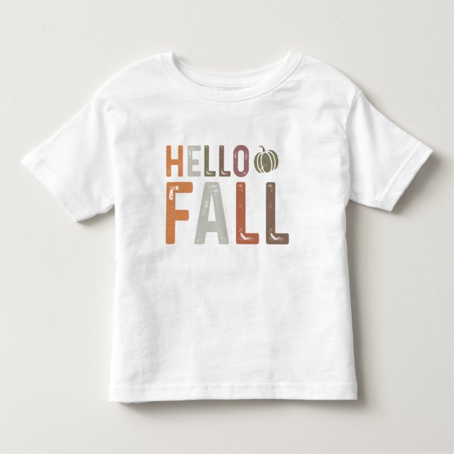 Camiseta De Bebé Bueno, hola otoño (Anverso)