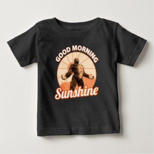 Camiseta De Bebé Buenos Días Sol Funny Bigfoot
