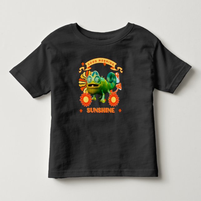 Camiseta De Bebé Buenos Días Sol Funny Camaleón (Anverso)