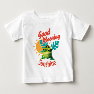 Camiseta De Bebé Buenos Días Sol Funny Camaleón