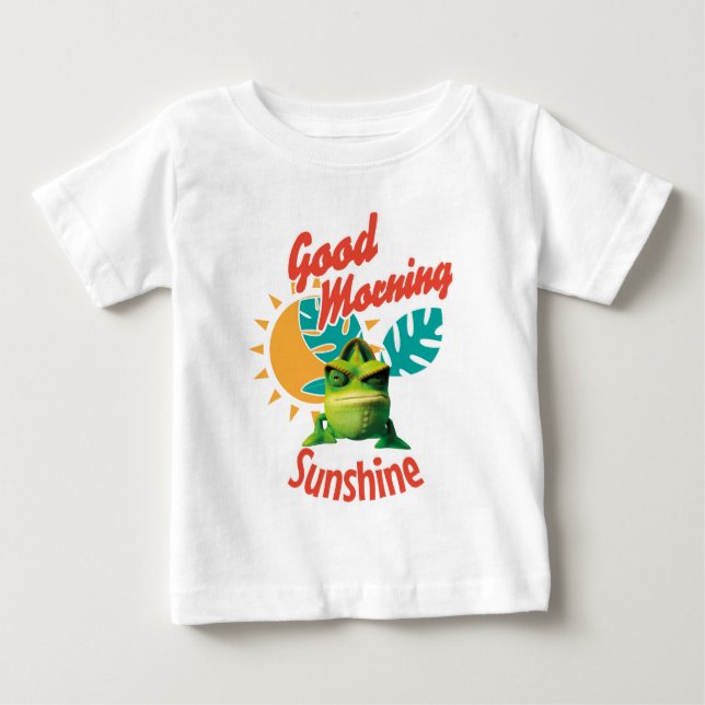 Camiseta De Bebé Buenos Días Sol Funny Camaleón (Anverso)