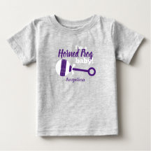 Buey morado Horn Frog Baby T-Shirt