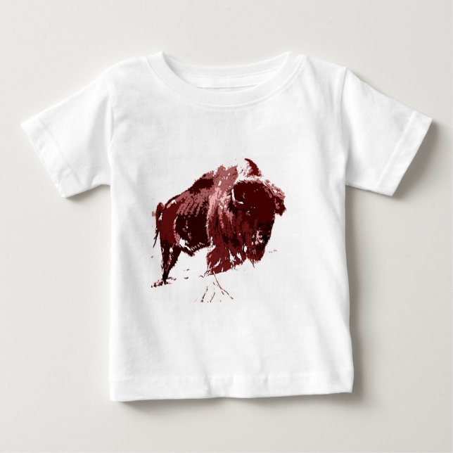 Camiseta De Bebé Búfalo - Bison (Anverso)