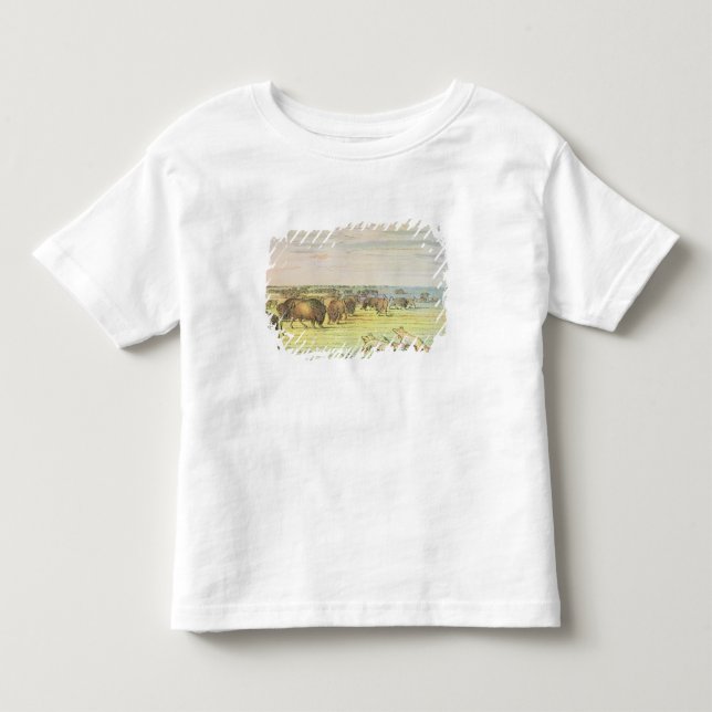 Camiseta De Bebé Búfalo de acecho (Anverso)