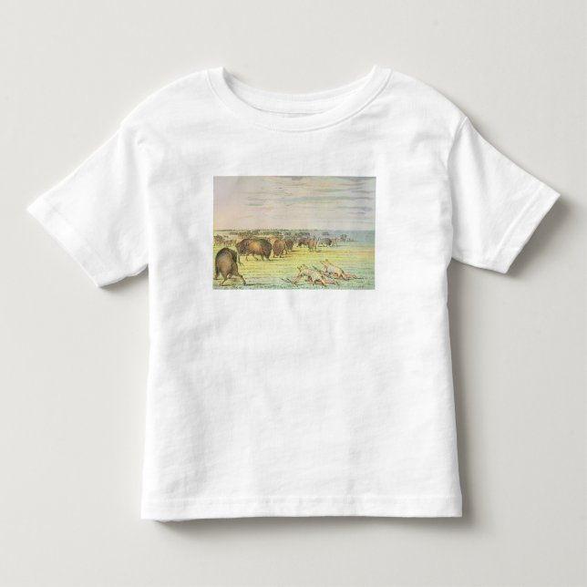 Camiseta De Bebé Búfalo de acecho (Anverso)