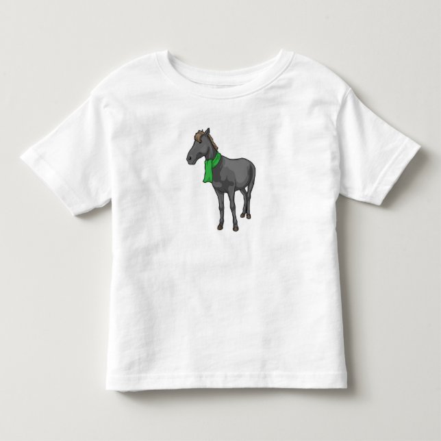 Camiseta De Bebé Bufanda de caballo (Anverso)