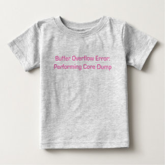 Camiseta De Bebé Buffer Overflow Pink