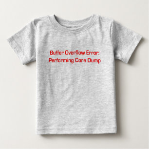 Camiseta De Bebé Buffer Overflow Red