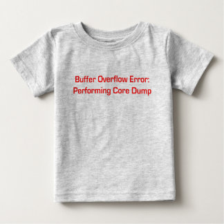 Camiseta De Bebé Buffer Overflow Red