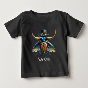 Camiseta De Bebé Bug Steampunk - ¡Fuera Bicho!