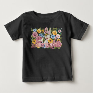 Camiseta De Bebé BUGS BUNNY™ Bordado Floral Gráfico
