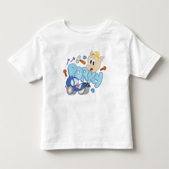 Camiseta De Bebé BUGS BUNNY BUILDERS™| Arte de esbozo de cerdo (Anverso)