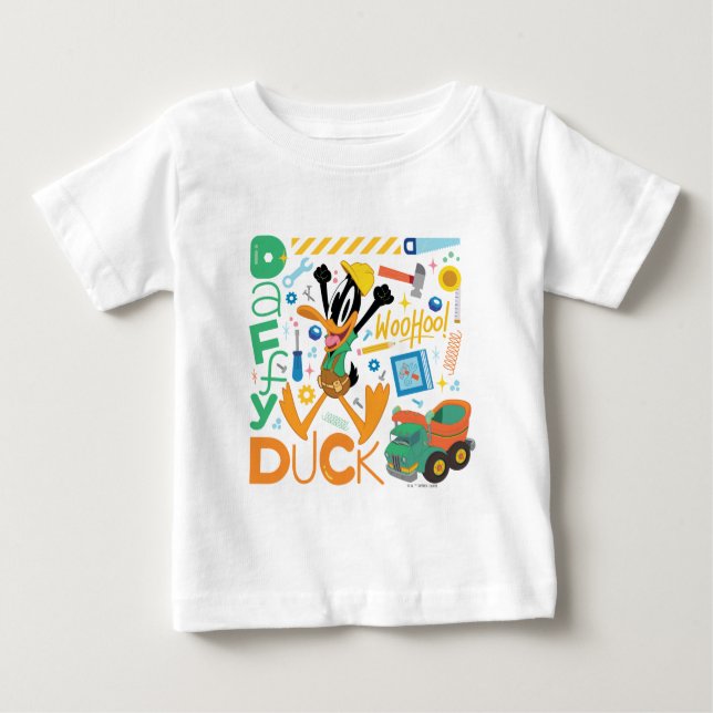 Camiseta De Bebé BUGS BUNNY BUILDERS™| DAFFY DUCK™ Herramientas de  (Anverso)