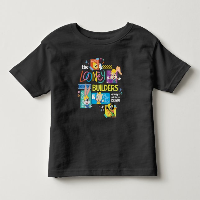Camiseta De Bebé BUGS BUNNY BUILDERS™| El Collage de Looney Builder (Anverso)