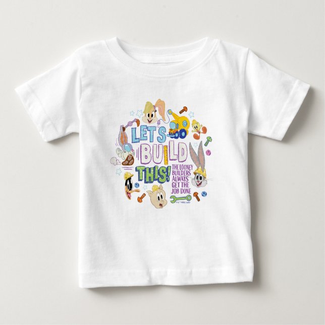 Camiseta De Bebé BUGS BUNNY BUILDERS™| "Let's Build This" Sketch (Anverso)