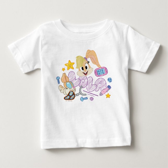 Camiseta De Bebé BUGS BUNNY BUILDERS™| Lola Sketch Art (Anverso)