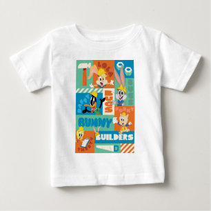 Camiseta De Bebé BUGS BUNNY BUILDERS™ Patrón de cuadrícula de cara