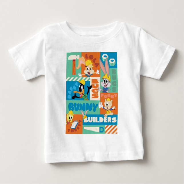 Camiseta De Bebé BUGS BUNNY BUILDERS™| Patrón de cuadrícula de cara