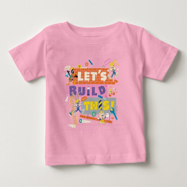 Camiseta De Bebé BUGS BUNNY BUILDERS™| Sitio de trabajo "Let's Buil (Anverso)