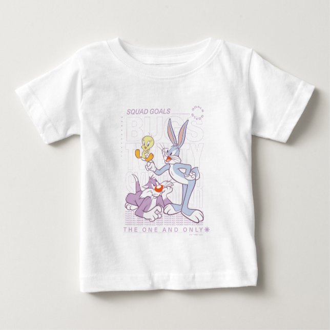 Camiseta De Bebé BUGS BUNNY™, TWEET™, SYLVESTER™ Squad Goals (Anverso)