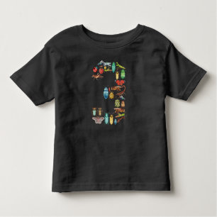 Camiseta De Bebé Bugs graciosos regalo de cumpleaños de tres años