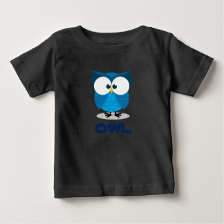 Camiseta De Bebé búho azul para los niños