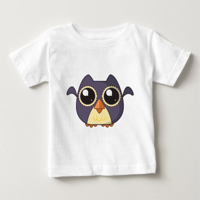 Camiseta De Bebé Búho Cutie (Anverso)
