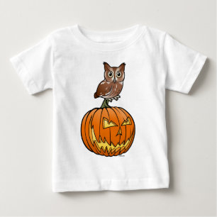 Camiseta De Bebé Búho de chillido del este de Halloween