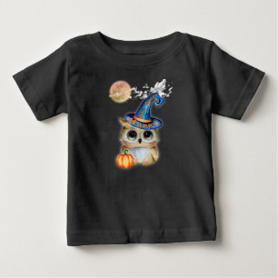 Camiseta De Bebé Búho de Halloween