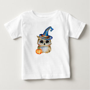 Camiseta De Bebé Búho de Halloween