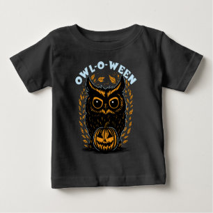 Camiseta De Bebé Búho de Halloween