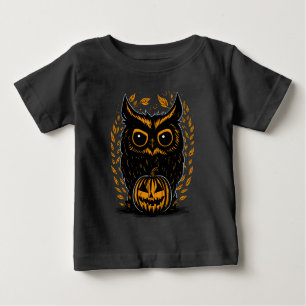 Camiseta De Bebé Búho espeluznante de Halloween
