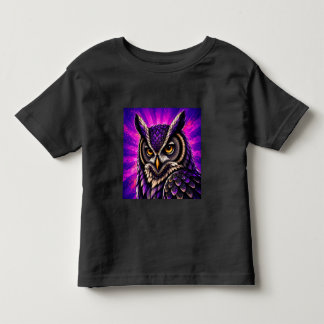 Camiseta De Bebé Búho Feroz Fauna Vintage