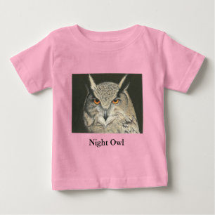 Camiseta De Bebé Búho Nocturno