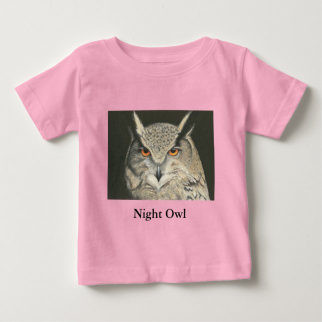 Camiseta De Bebé Búho Nocturno (Anverso)