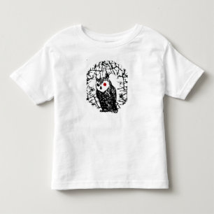 Camiseta De Bebé Búho observado rojo