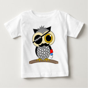 Camiseta De Bebé búho pirata adorable
