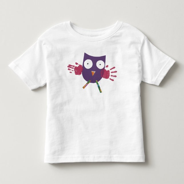 Camiseta De Bebé Búho práctico - niño (Anverso)