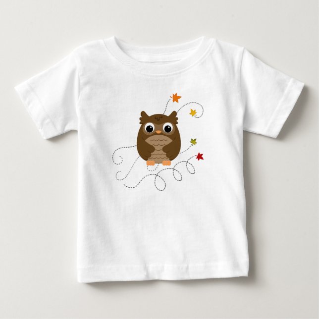 Camiseta De Bebé Búho sabio (Anverso)
