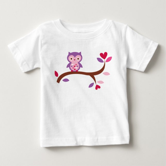 Camiseta De Bebé Búho sabio (Anverso)