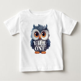Camiseta De Bebé Búho silvestre lindo de un bosque