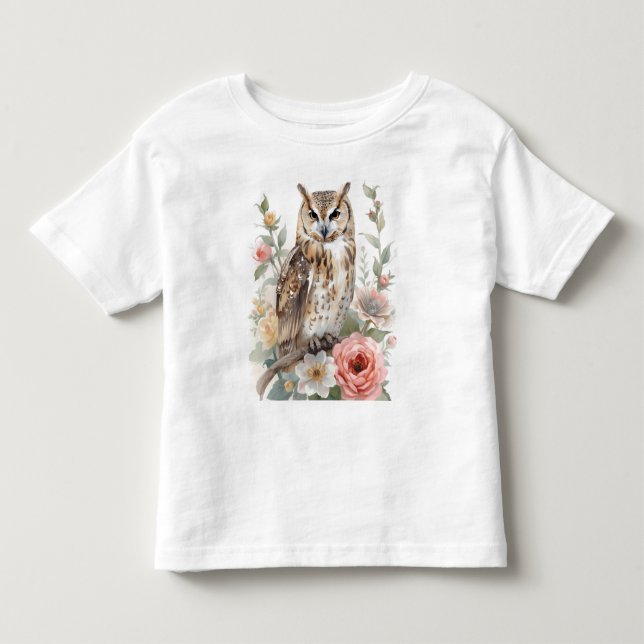Camiseta De Bebé Búho susurros del bosque (Anverso)